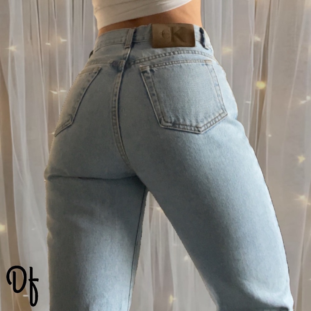 VTG 90s Calvin Klein Light Blue Women's Jeans Size 28 Waist